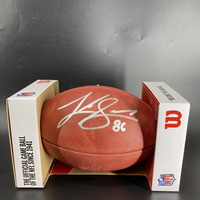 NFL - Cowboys Luke Schoonmaker signed authentic football