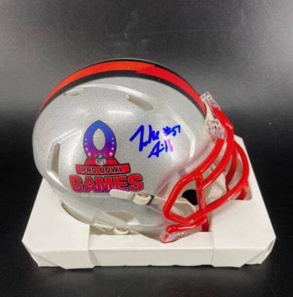 NFL - Broncos Zach Allen Signed Pro Bowl Games Mini Helmet