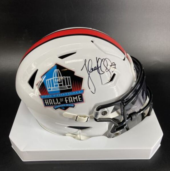Legends - Panthers Luke Kuechly Signed HOF Mid-Size Helmet