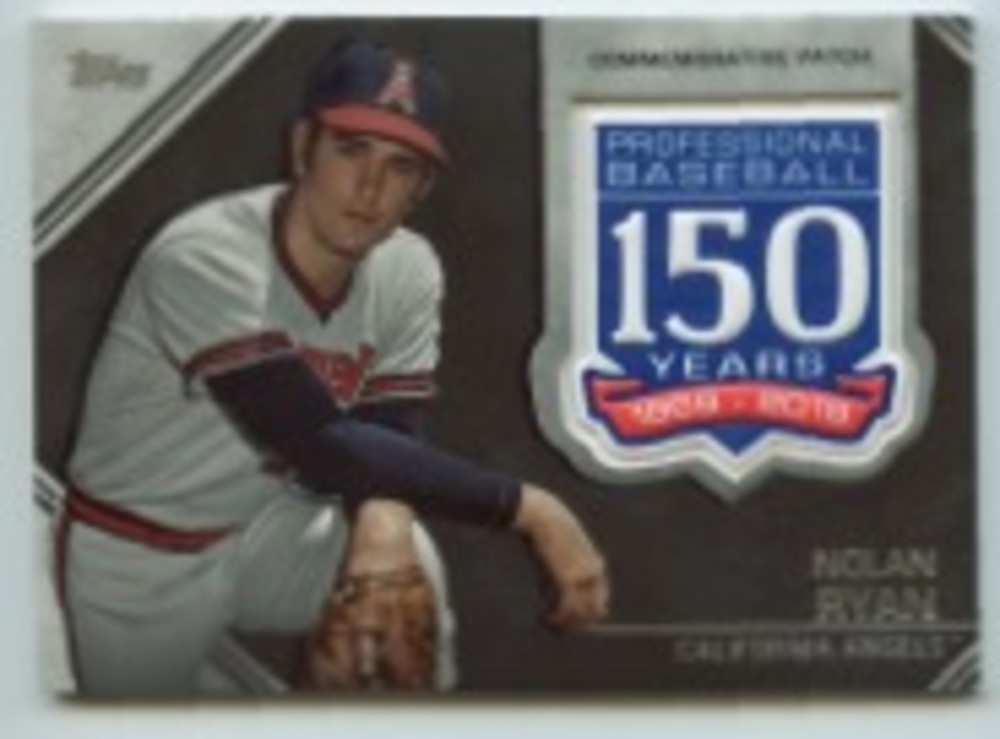 2019 Topps Update 150th Anniversary Manufactured Patches #AMPNRY Nolan Ryan
