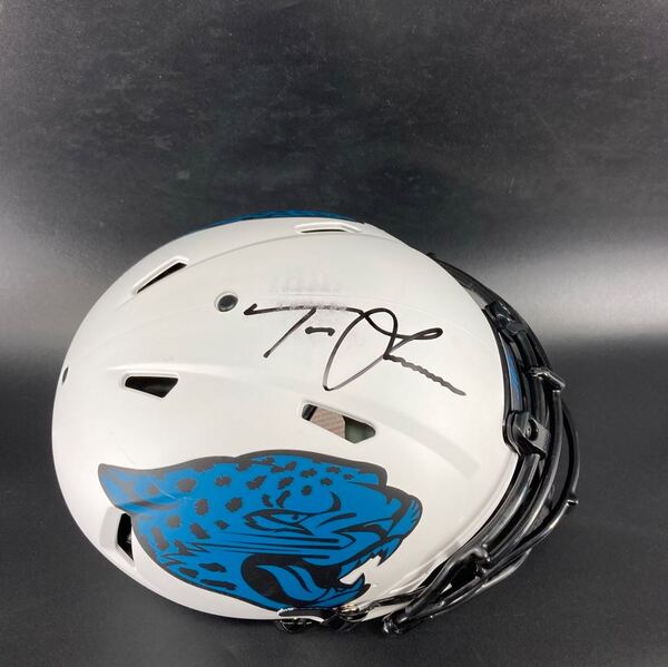 NFL - Jaguars Trevor Lawrence Signed Authentic Lunar Eclipse Speed Helme...