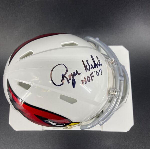HOF - Cardinals Roger Wehrli Signed Mini Helmet