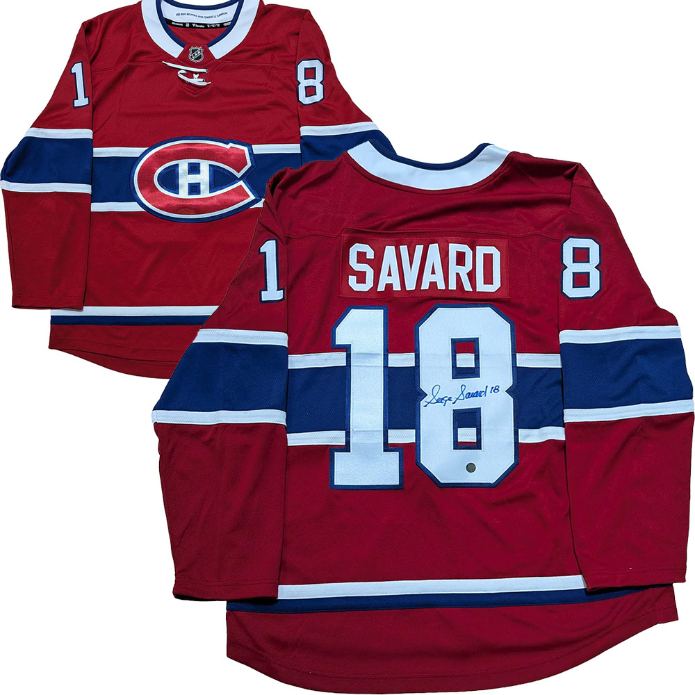 Serge Savard Autographed Montreal Canadiens Jersey