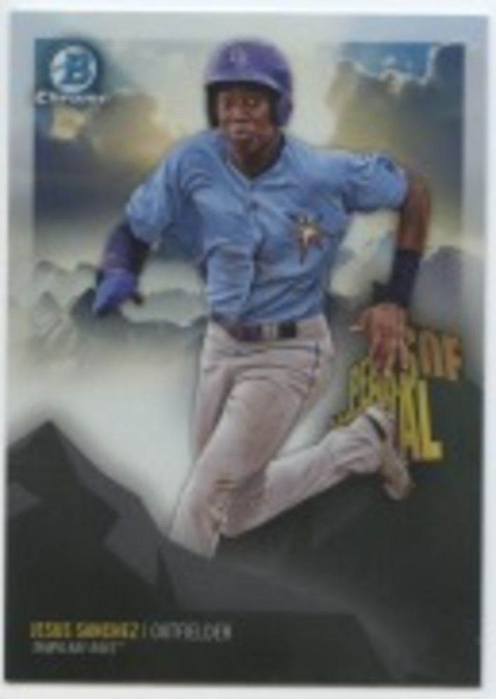 2018 Bowman Chrome Peaks of Potential Refractors #PPJS Jesus Sanchez