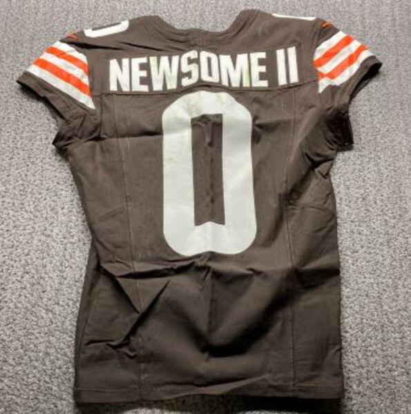 Crucial Catch - Browns Greg Newsome II Game Used Jersey (10/27/24) Size 40