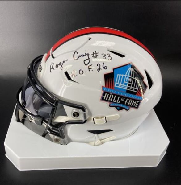 HOF - 49ers Roger Craig Signed HOF Mid-Size Helmet