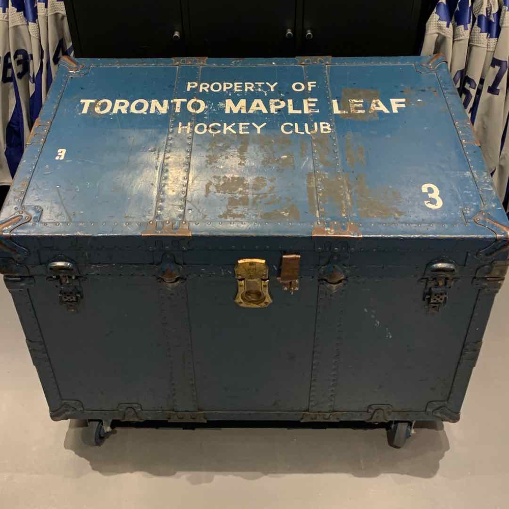 Vintage Maple Leaf Gardens Equipment Trunk (PhotoMatched 1960's) Real Sports Auction
