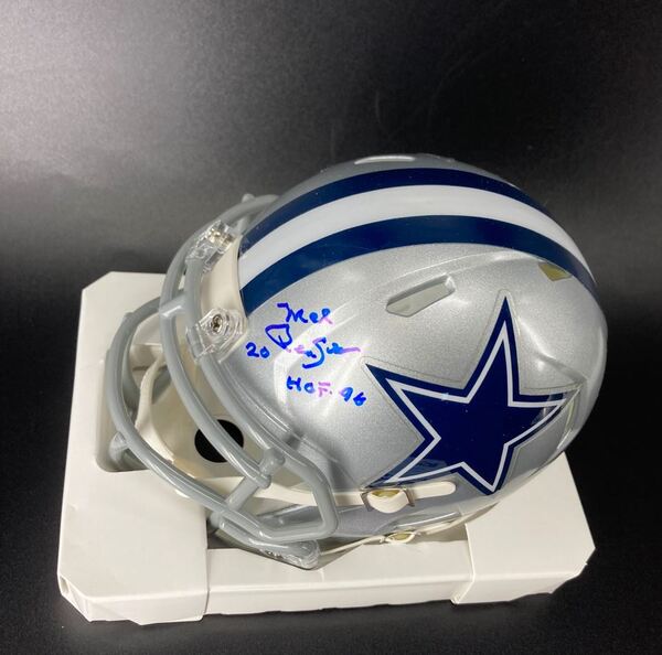 HOF - Cowboys Mel Renfro Signed Mini Helmet