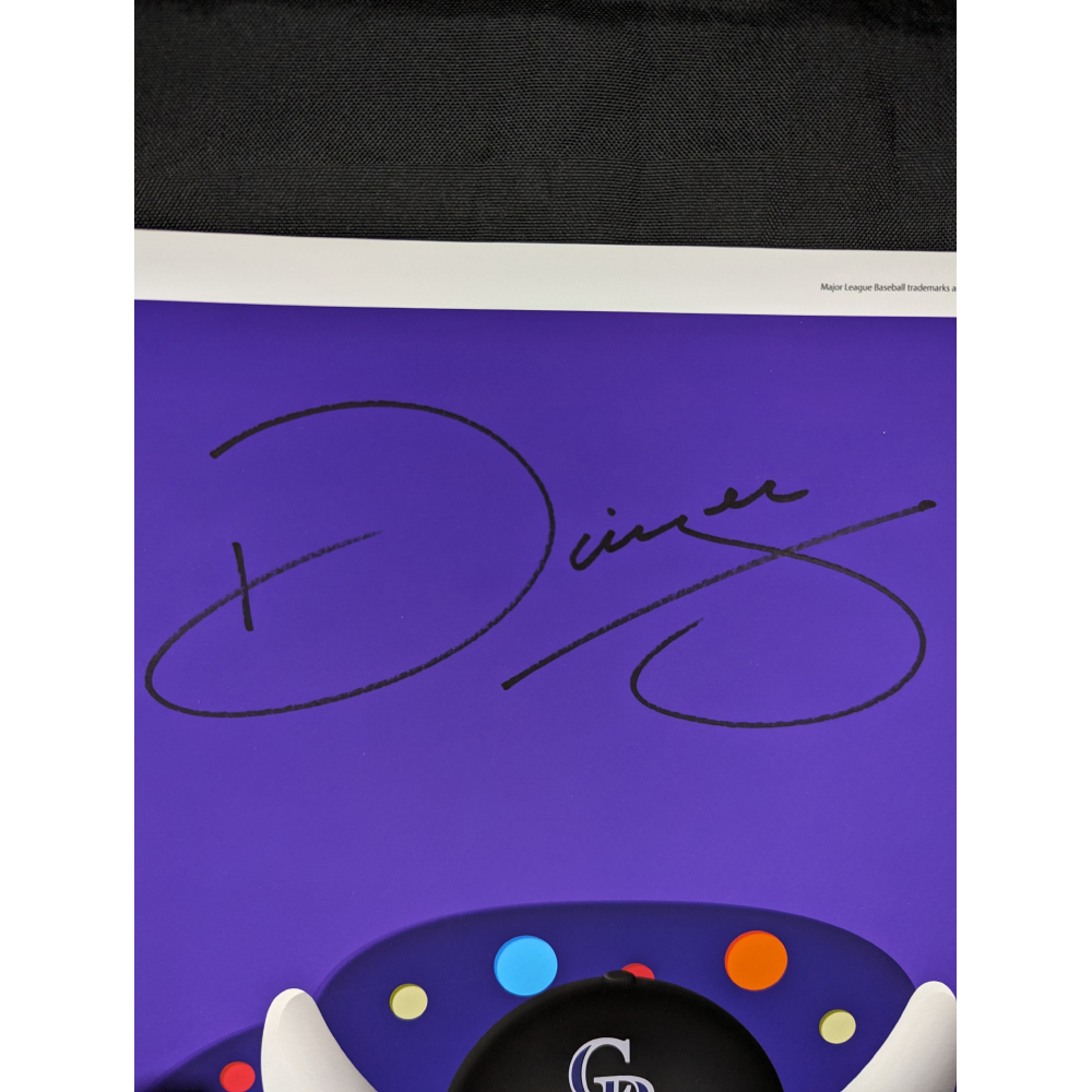 Minimalist Dinger Autographed Poster Print by Artist S. Preston | MLB ...