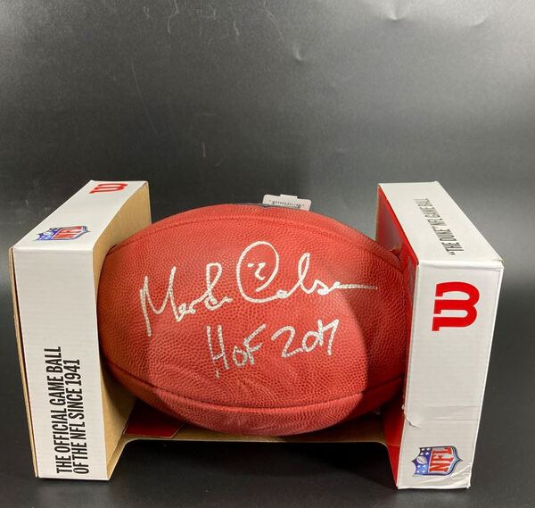 HOF - Saints Morten Andersen Signed Authentic Football