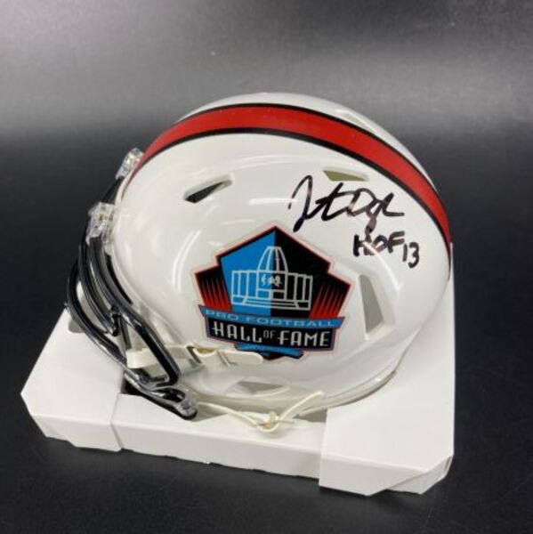 HOF - Ravens Jonathan Ogden Signed HOF Mini Helmet