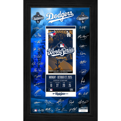Los Angeles Dodgers 2025 World Series Champions Signature Ticket