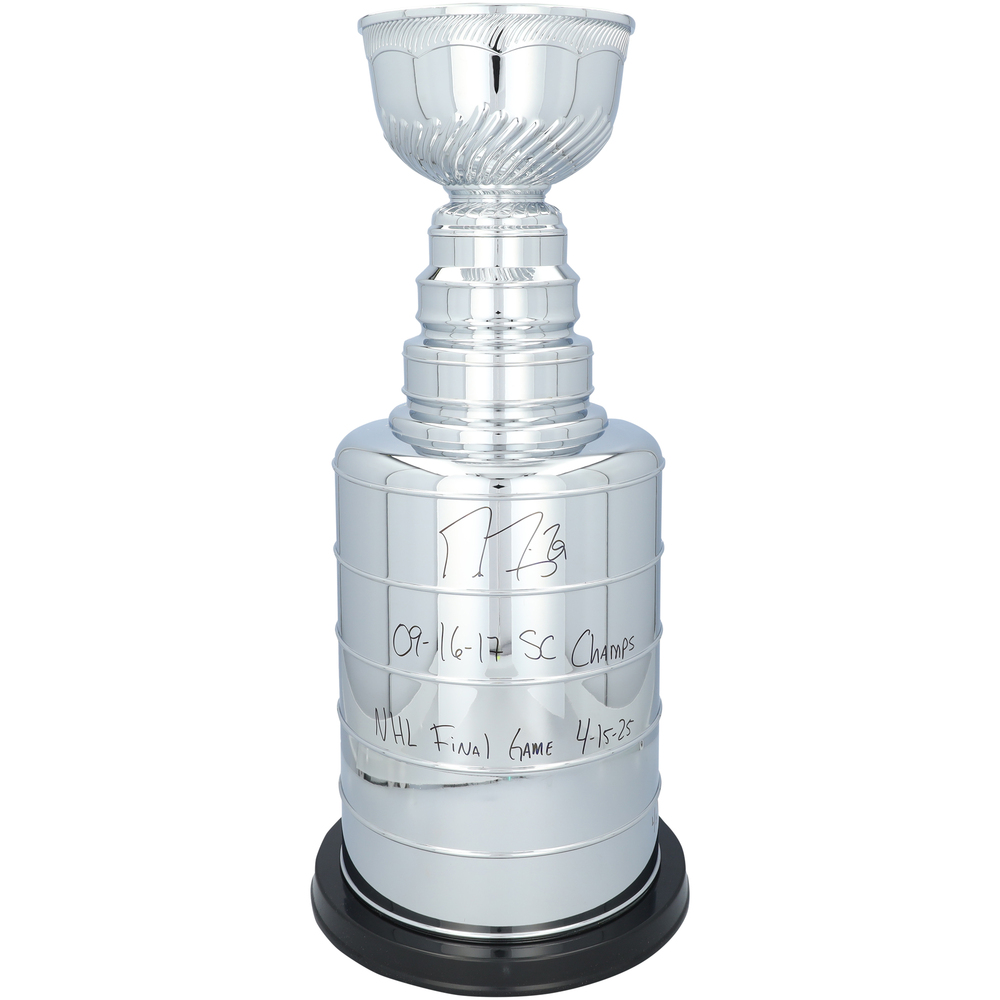 Marc-Andre Fleury Pittsburgh Penguins Autographed 2' Replica Stanley Cup with Multiple Inscriptions - Limited Edition #1 of 5 