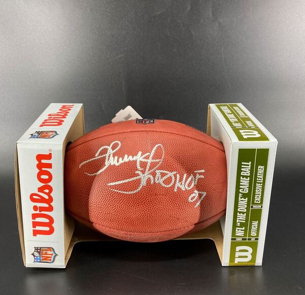 HOF - Bills Thurman Thomas Signed Authentic Football