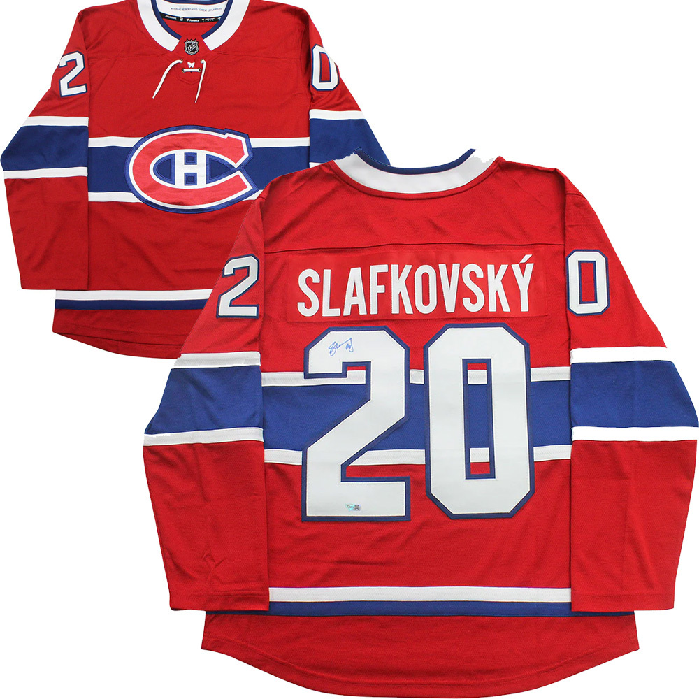 Juraj Slafkovsky Autographed Montreal Canadiens Jersey - Fanatics Authenticated