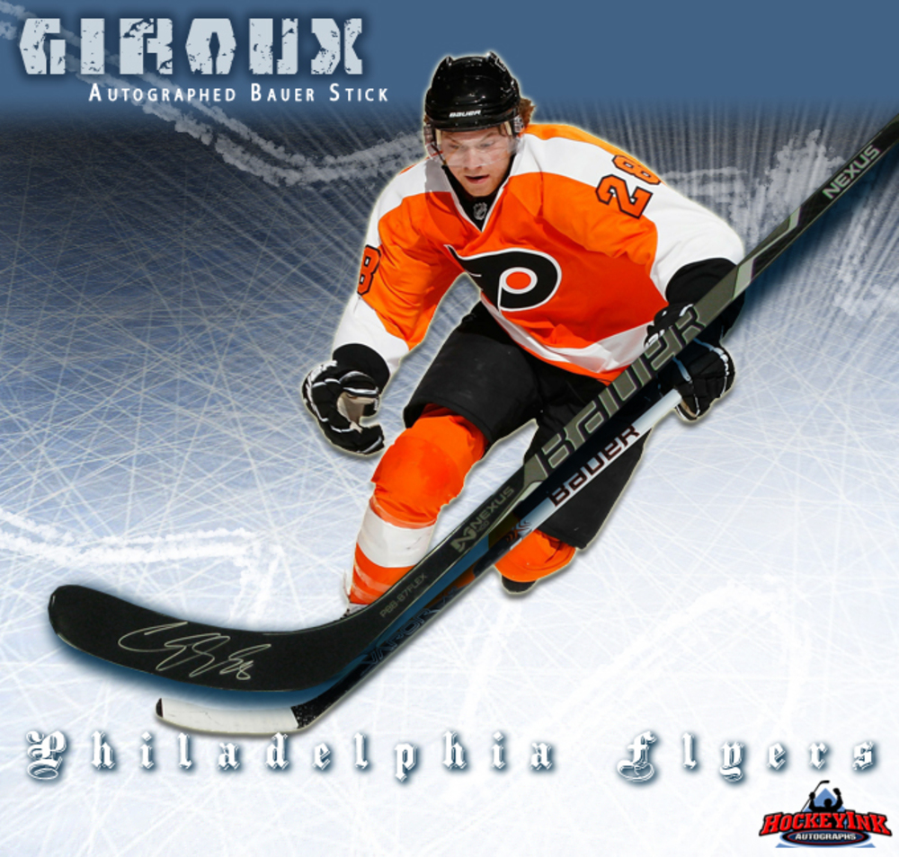 CLAUDE GIROUX Autographed Bauer Stick - Philadelphia Flyers