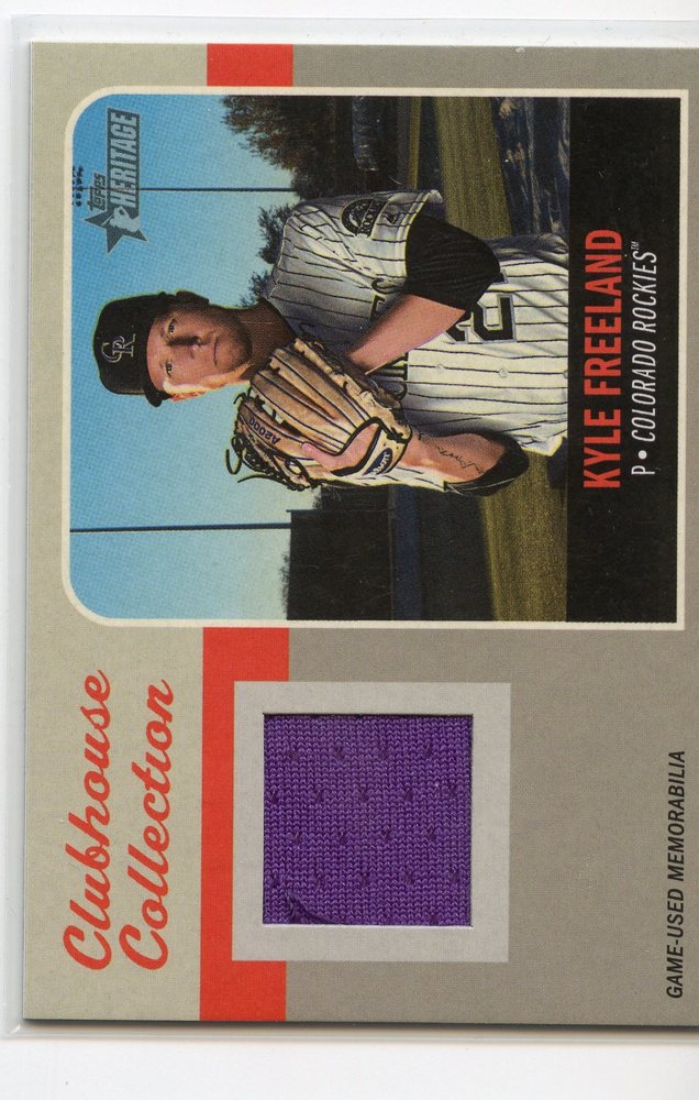 2019 Topps Heritage Clubhouse Collection Relics #CCRKF Kyle Freeland