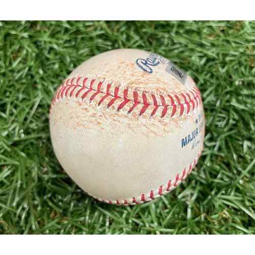 Game Used Baseball Aaron Judge single off Shane McClanahan Top 1