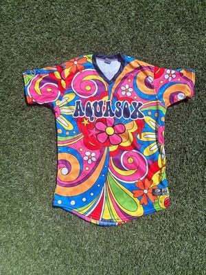 Game Worn Everett AquaSox Frogstock Jersey 23 Charlie Welch Size 46