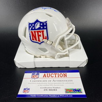 NFL - Patriots Bailey Zappe signed Shield Mini Helmet