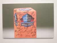HOF - Multi Signed 2x3 Hall Of Fame Canvas Print Signed by Calvin Johnso...