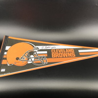 NFL - Browns Tommy Togiai Signed Pennant