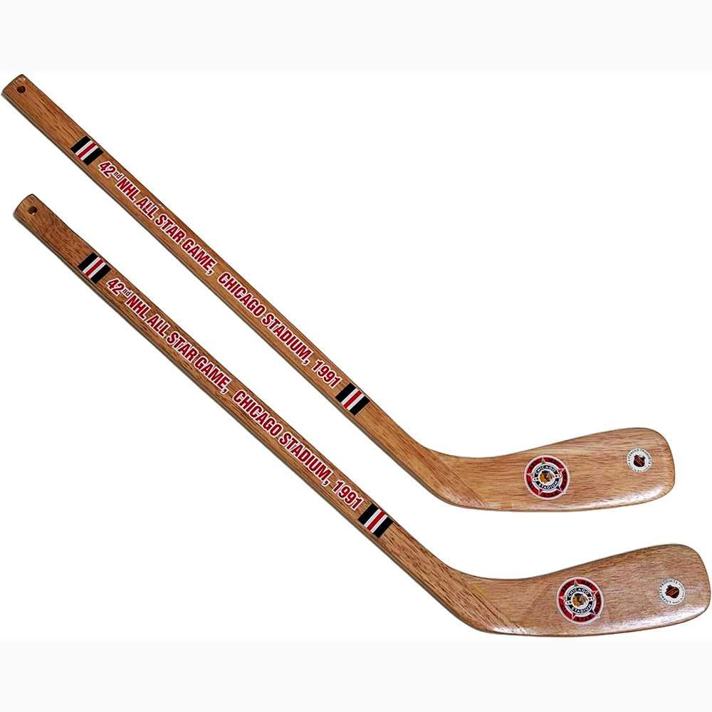 1991 NHL All-Star Game Wooden Mini-Sticks