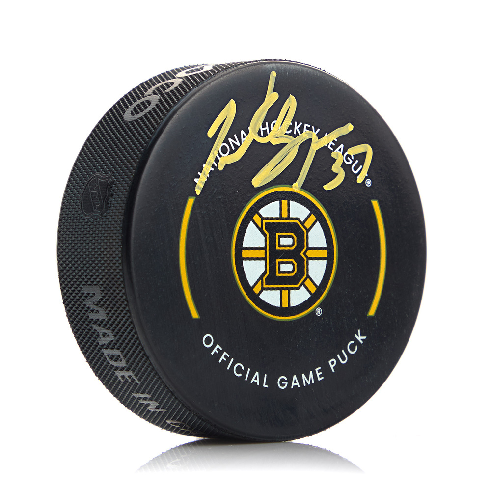 Patrice Bergeron Signed Boston Bruins Official Game Puck