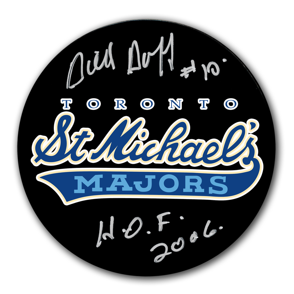 Dick Duff Toronto St. Michaels Majors Autographed Puck