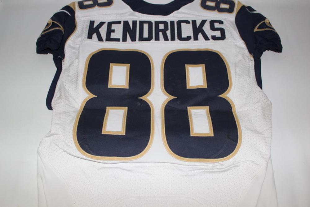 STS RAMS LANCE KENDRICKS GAME WORN RAMS JERSEY (NOVEMBER 13, 2016
