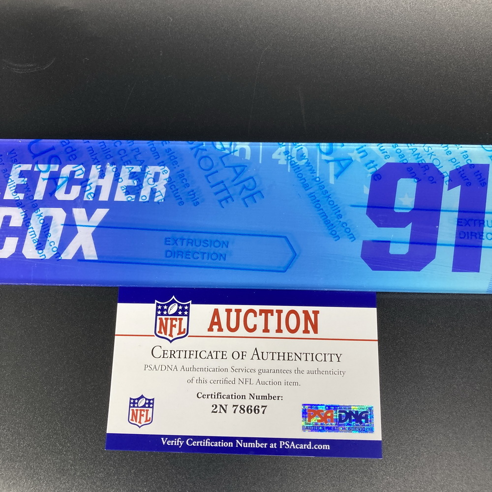 NFL Auction NFL Eagles Fletcher Cox 2021 Pro Bowl Nameplate Special