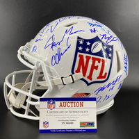 NFL Shield Multi Signed Helmet - Signed by more than 30 players from 202...