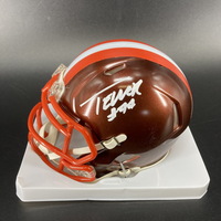 NFL - Browns Wyatt Teller Signed Flash Mini Helmet