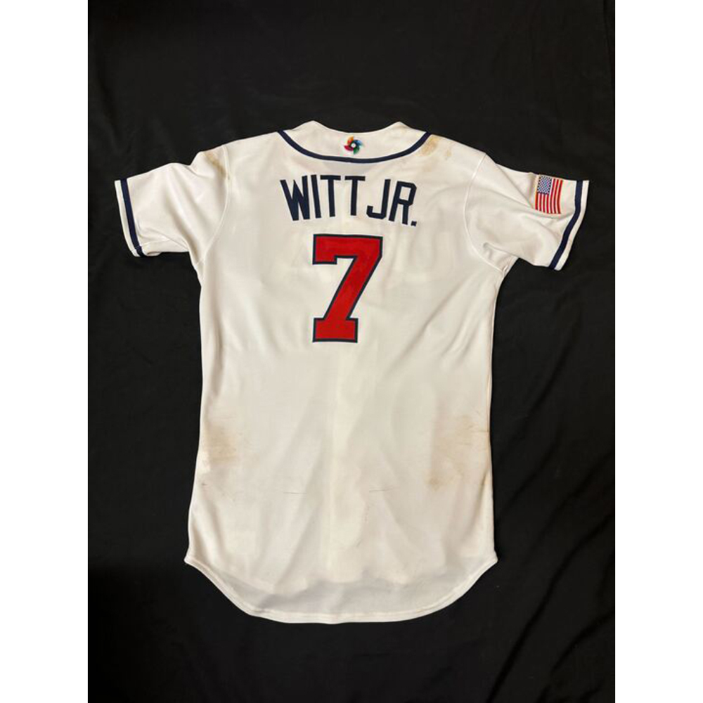 2026 World Baseball Classic - USA Game-Used Jersey - Bobby Witt Jr