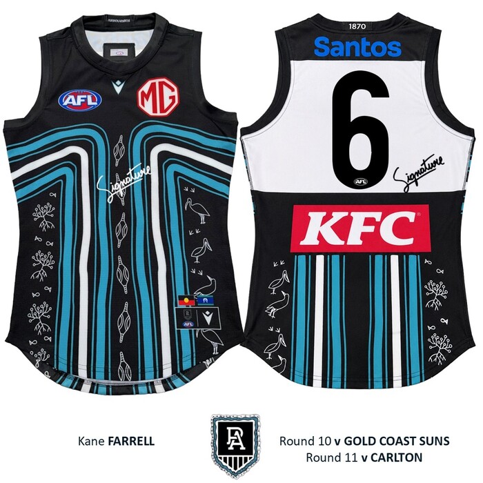 Photo of Kane Farrell #6 Yartapuulti 2026 First Nations Home Guernsey