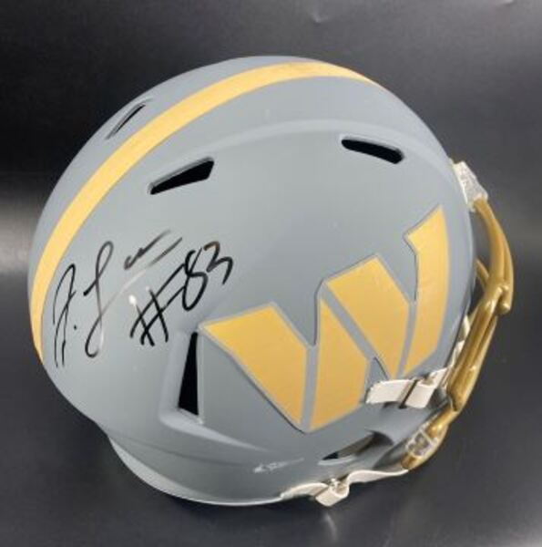 NFL - Commanders Jaylin Lane Signed Slate Replica Speed Helmet