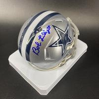 HOF - Cowboys Bob Lilly Signed Mini Helmet