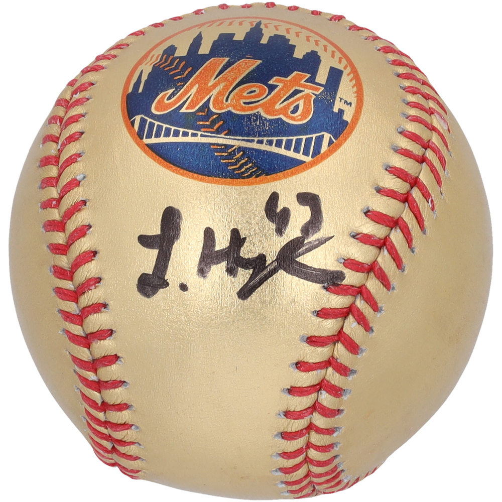 Luke Hughes New Jersey Devils New York Mets Gold Baseball 