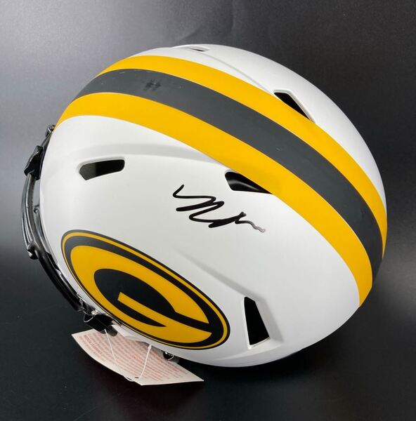 NFL - Packers Romeo Doubs signed lunar eclipse helmet