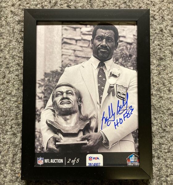 HOF - Chiefs Bobby Bell NFL Auction Exclusive Signed 5x7 Photo Individua...