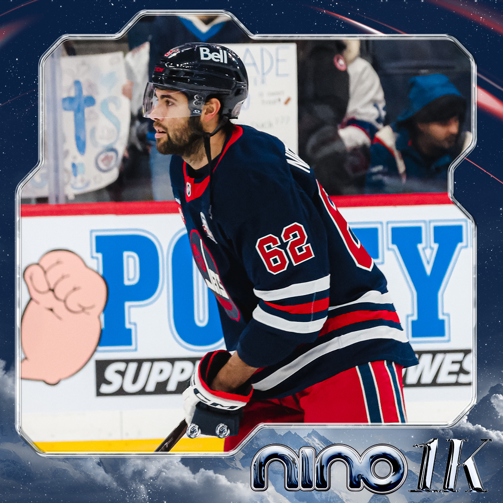 Alex Iafallo #9 Warmup Worn Nino Niederreiter Commemorative Jersey