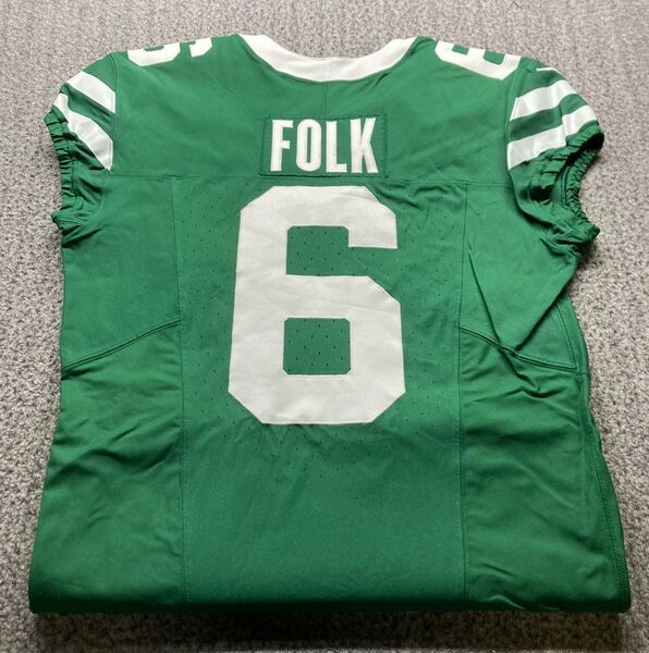 London Games - Jets Nick Folk Game Worn Jersey (10/12/2025) Size 44 With...