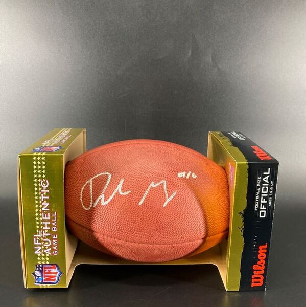 NFL - Patriots Drake Maye Signed Authentic Football