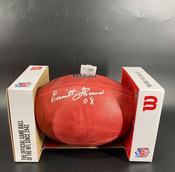 HOF - Chiefs Emmitt Thomas Signed Authentic Football