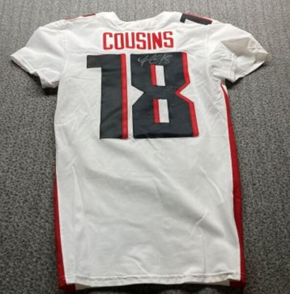 Crucial Catch - Falcons Kirk Cousins Signed Game Issued Jersey Size 38