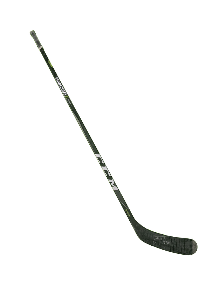 #43 Jaycob Megna Game Used Stick - Autographed - Anaheim Ducks