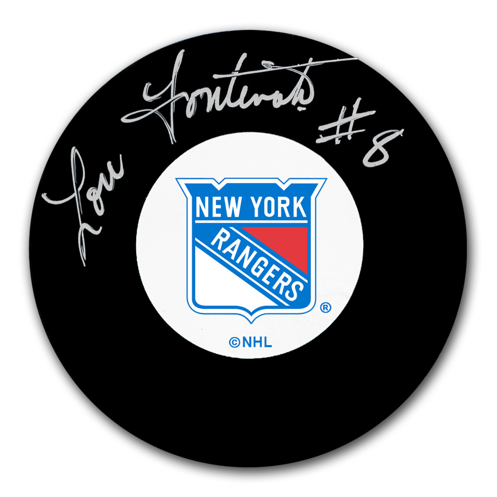 Lou Fontinato New York Rangers Autographed Puck