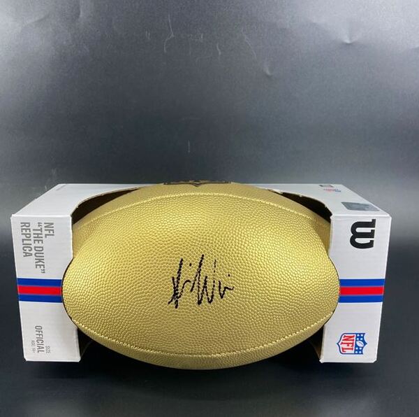 NFL - Packers Savion Williams Signed Gold Composite Football