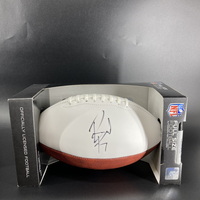 PCF - Seahawks Rashaad Penny Signed Panel Ball With Seahawks Logo