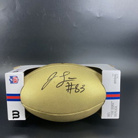 NFL - Commanders Jaylin Lane Signed Gold Composite Football